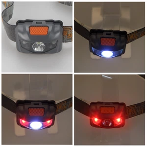 Super Bright 500LM Mini Headlight 3x CREE R3 +2 Red LED Headlamp Head Torch Lamp - Picture 1 of 11