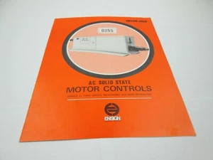 Vintage Advertising Ephemera Ensign-2000 AC Solid State Motor Controls Brochure - Picture 1 of 5