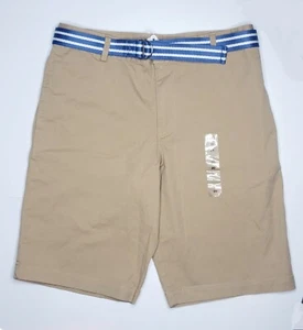 Polo RALPH LAUREN Boys 20 BEIGE Chino Classic Fit Dress SHORTS Belt Coin Pocket - Picture 1 of 24