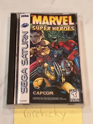 Marvel Super Heroes (Sega Saturn) NEW SEALED LONGBOX, RARE US CAPCOM GAME! - Image 1 of 4