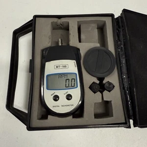 Shimpo MT-100 Kontakt Taschen Drehzahlmesser mit 6" Kontaktrad und NIST - Bild 1 von 12