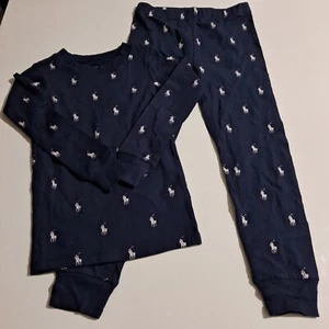Polo Ralph Lauren Boys' Woven Long Pajamas Sleepwear Size 5 Color Blue - Picture 1 of 12