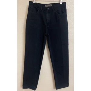 JONES JEANS Black Ankle Jeans Cotton High Rise Cotton Womens Size 8 31x28 - Picture 1 of 4