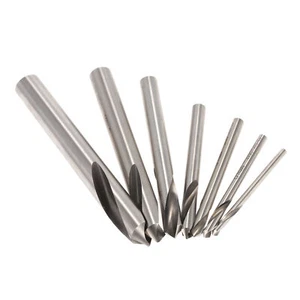 7pcs M42 HSS Steel Cobalt Spotting Drill Bit Set 90 Deg Drilling Chamfering Tool - Bild 1 von 8