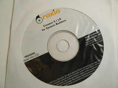New Roxio Creator 9.1 LE CD. Software for video editing on older systems - Image 1 of 3