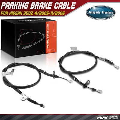 2Pcs Rear Driver & Passenger Parking Brake Cable for Nissan 350Z 2005 2006 2007 - Image 1 of 4