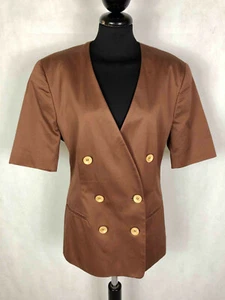 LES COPAINS VINTAGE '80 Giacca Donna Cotone Doppiopetto Woman Jacket Sz.M - 44 - Imagen 1 de 5