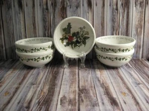 PORTMEIRION THE HOLLY & THE IVY INDIVIDUAL SALAD BOWLS - 5 - Picture 1 of 1