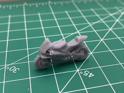 Motocicleta deportiva Suzuki 1/64 para modelo a escala construcción personalizada impresa en resina 3D Foto 1 de 4