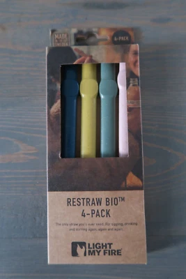 Paquete de 4 pajitas Light My Fire Restraw Bio camping senderismo Foto 1 de 3