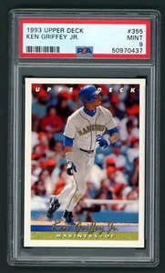 1993 Upper Deck Ken Griffey Jr. #355 PSA 9 Seattle Mariners HOF - Picture 1 of 2