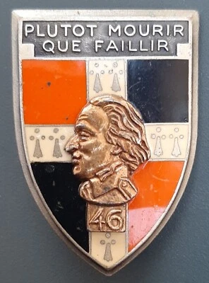 Insigne Badge 46° Ri BERLIN FFA Allemagne Régiment Infanterie ORIGINAL DRAGO - Photo 1/2