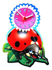 Children's Ladybird Clock - Ladybug Clock - Ladybirds - Nursery Clock KC10-C