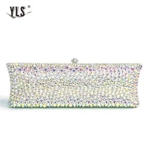Bolsos de mano de boda pedrería diamantes bolsos carteras mujer noche embragues bolsos - Imagen 1 de 15