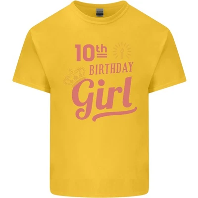 10th Birthday Girl 10 Year Old Princess Kids T-Shirt Childrens Foto 1 de 4