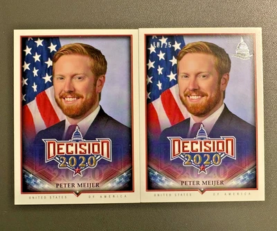 2020 Decision Peter Meijer LOT (2) SILVER FOIL /25 - SHIPS FAST! - Image 1 of 3