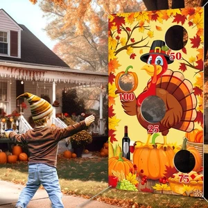 Erntedankspiele, Herbstfestspiele, Erntedankfest Sitzsack werfen Banner, F... - Bild 1 von 7