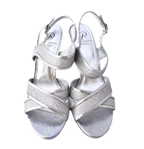 ADRANNA PAPELL sandali donna con cinturino argento misura 7,5 - Foto 1 di 5