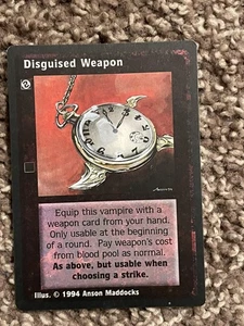 Disguised Weapon 1994 Vampire Eternal Stuggle Jyhad # 1st Edition - Picture 1 of 2