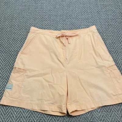 Lauren Ralph Lauren Vintage Peach Cotton Cargo Shorts Size 14 Womens - Image 1 of 4