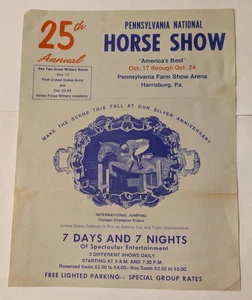 Pennsylvania 25th National Horse Show Flyer - Bild 1 von 2