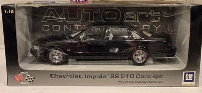 VERY RARE 1/18 Autoart Chevrolet Impala SS 510 Concept Black Diecast **READ** - Image 1 of 4