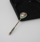 Russischen Silber Löffel mit Emaile