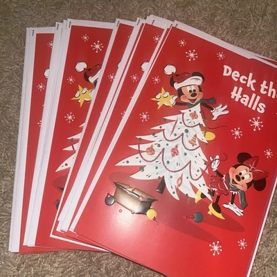 Set of 15 Mickey & Minnie No Scripture Traditional Christmas Greeting Cards - Image 1 of 4