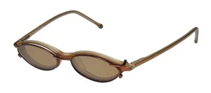 NEW MEMBER'S MARK 903 EYEGLASSES HONEY PEARL UNISEX SUNGLASS CLIP-ONS PLASTIC - Picture 1 of 9