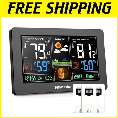 Weather Station with Atomic Clock, Barometric Pressure - Image 1 of 4
