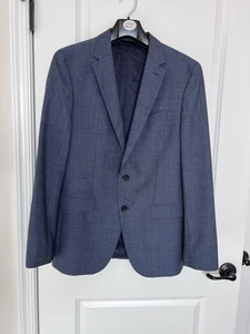 Blazer Boss by Hugo Boss Para Hombre Novan 6 Ben 2 Calce Ajustado Azul Talla US 40R Italiano - Imagen 1 de 15