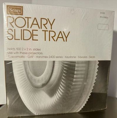 39902 Sears Rotary Slide Tray Holds 100 2 X 2 In. Slides NEW - Image 1 of 4