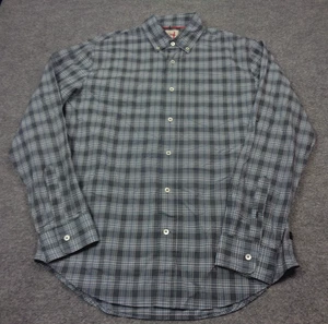 Camisa Relwen Para Hombre L Azul Botones Gráfico Cuadros HUCKBERRY - Imagen 1 de 11