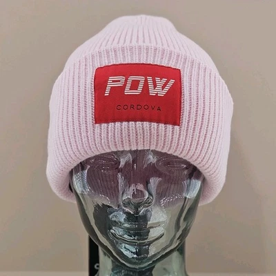 The Pow Cordova Gorro Digital Rosa Lana Merino Tejido Logo Exterior Invierno ¡Esquí! Foto 1 de 4