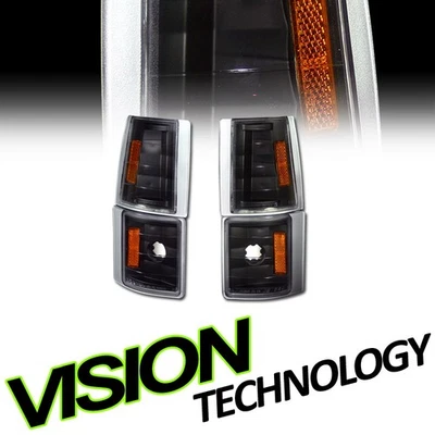 Black Amber Turn Signal Parking Corner Light K2 For 94-00 GMC C10 C/K Truck/Suv - Image 1 of 2