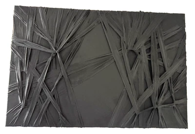 Минималистский 3D черный абстрактный сплетенный искусства ручной работы - Изображение 1 из 3