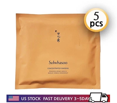 Sulwhasoo Concentrated Ginseng Renewing Creamy Mask EX 18g x 5pcs. K-Beauty - Image 1 of 2