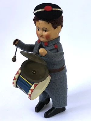 Superbe ancien AUTOMATE SCHUCO SOLDAT MILITAIRE MARIN MUSICIEN fonctionne - Photo 1/4