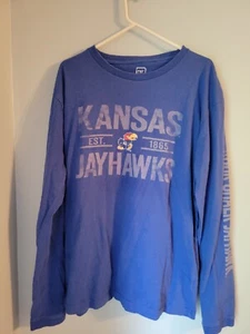University of Kansas Jayhawks Football Team T-Shirt LG 42/44 - Picture 1 of 5