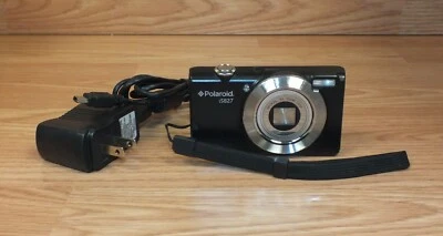 *FOR PARTS* Polaroid (iS827) Black Digital Camera Optical 8x Zoom Lens **READ**  - Image 1 of 4