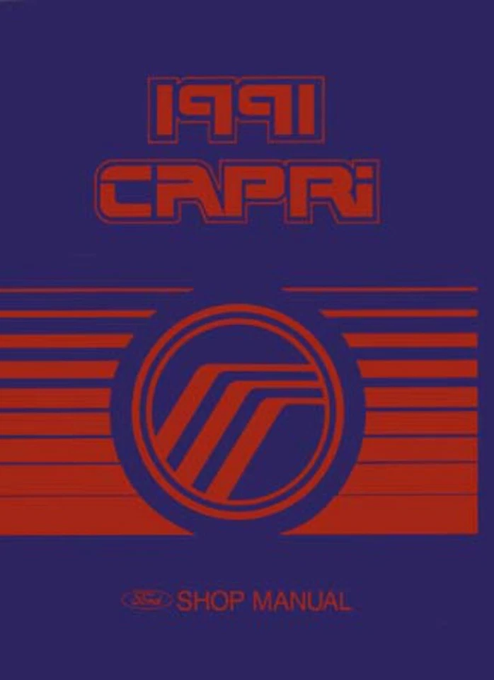 1991 Mercury Capri Shop Service Repair Manual Engine Drivetrain Electrical Body