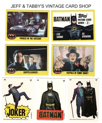 1989 TOPPS BATMAN Series 2 CARDS & Stickers/SEE DROP DOWN MENU 4 CARD U WILL GET - Image 1 of 4