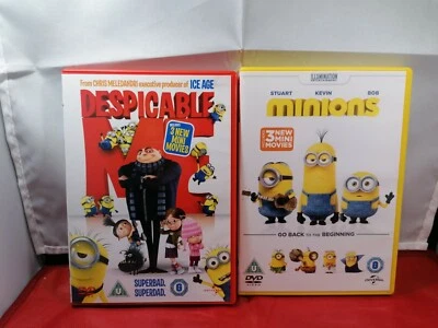 MINIONS and  DESPICABLE ME DVD STARRING STUART, KEVIN , BOB AND GRU - Image 1 of 4