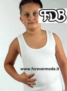 3 Canottiere da bambino FDB a spalla larga in fresco jersey di cotone art 018 - Imagen 1 de 1