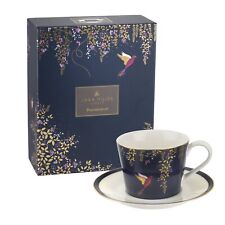 Sara Miller London for Portmeirion Chelsea Collection Tea Cup & Saucer - Navy