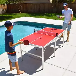 Mesa de Ping Pong Plegable Interior/Exterior con Paletas y Pelotas (64mm Grosor) - Imagen 1 de 20