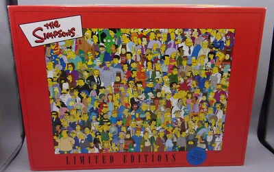 Vintage 2001 The Simpsons Characters Limited Edition 1000pc Puzzle - THE CAST - Image 1 of 4