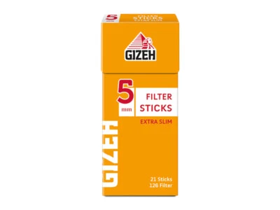 Gizeh Filter Sticks Extra Slim 5mm - 126 Filter pro Box