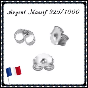 Poussoirs Boucles d'oreilles, 5.3mm, en Argent Massif 925/1000. Réf: FF9 - Foto 1 di 1