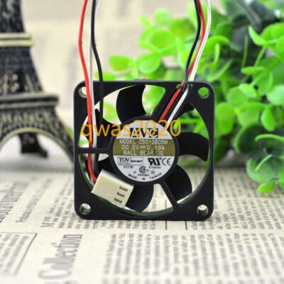 1pc AVC C5010B05M 5010 5CM 5V 0.18A 3-wire Double Ball Cooling Fan - Image 1 of 2